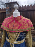 Historic Renaissance collar in red S M L - handmade