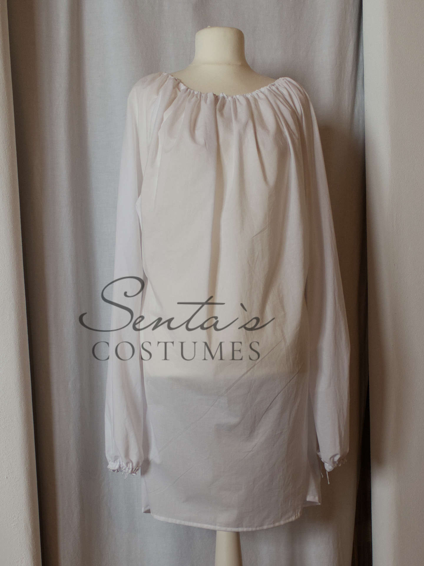 Camicia Rinascimento bianca S M L - fatto a mano