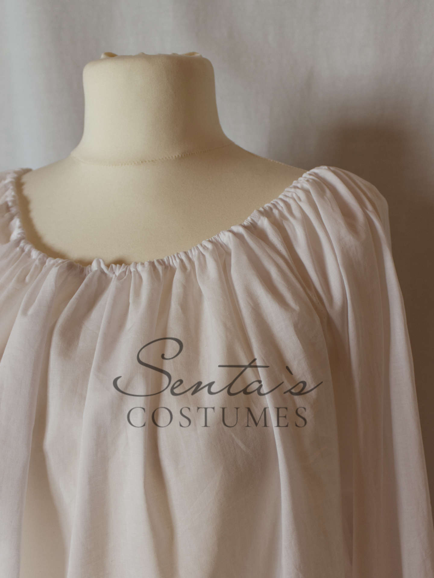 Camicia Rinascimento bianca S M L - fatto a mano