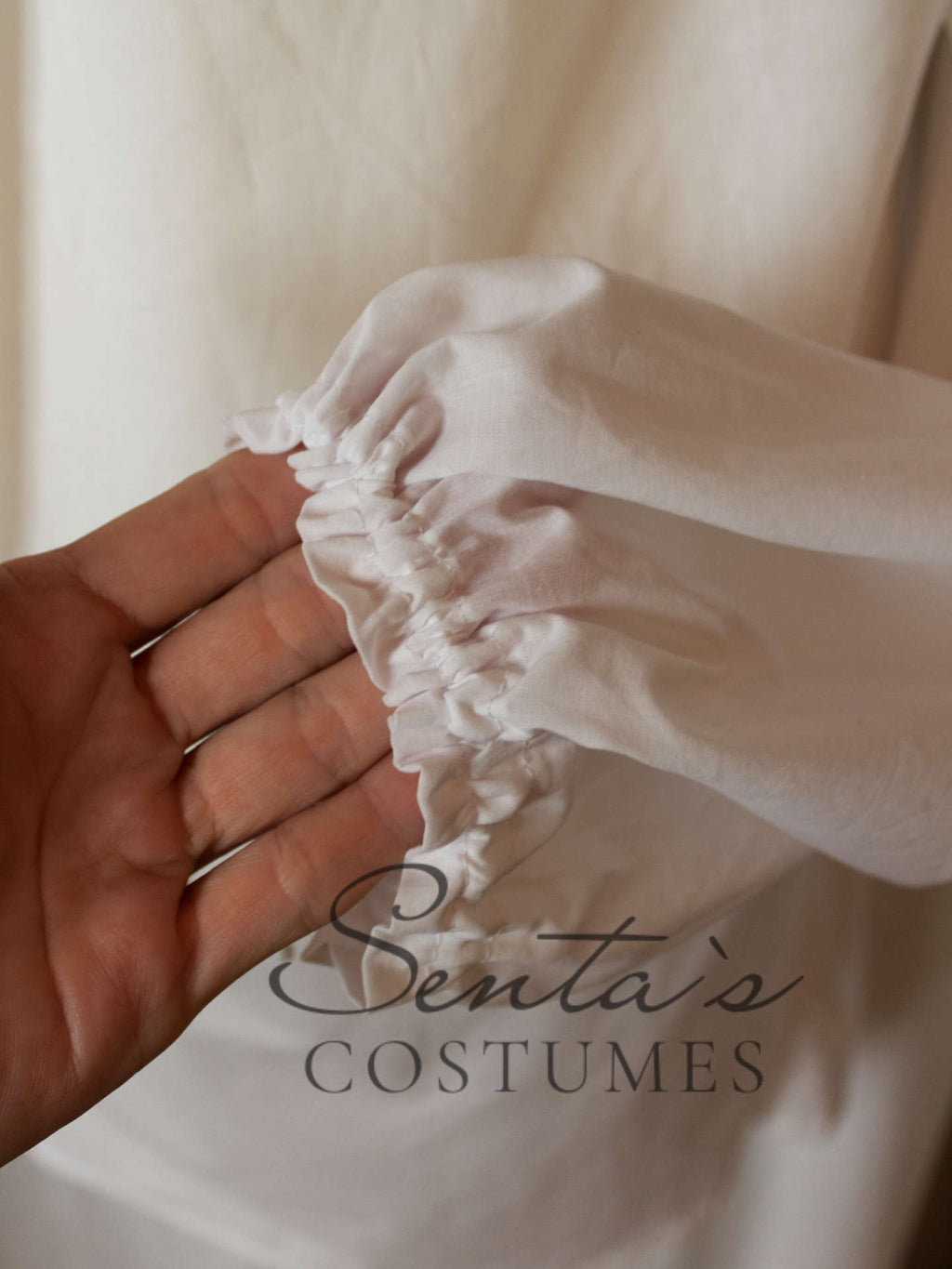 Camicia Rinascimento bianca S M L - fatto a mano