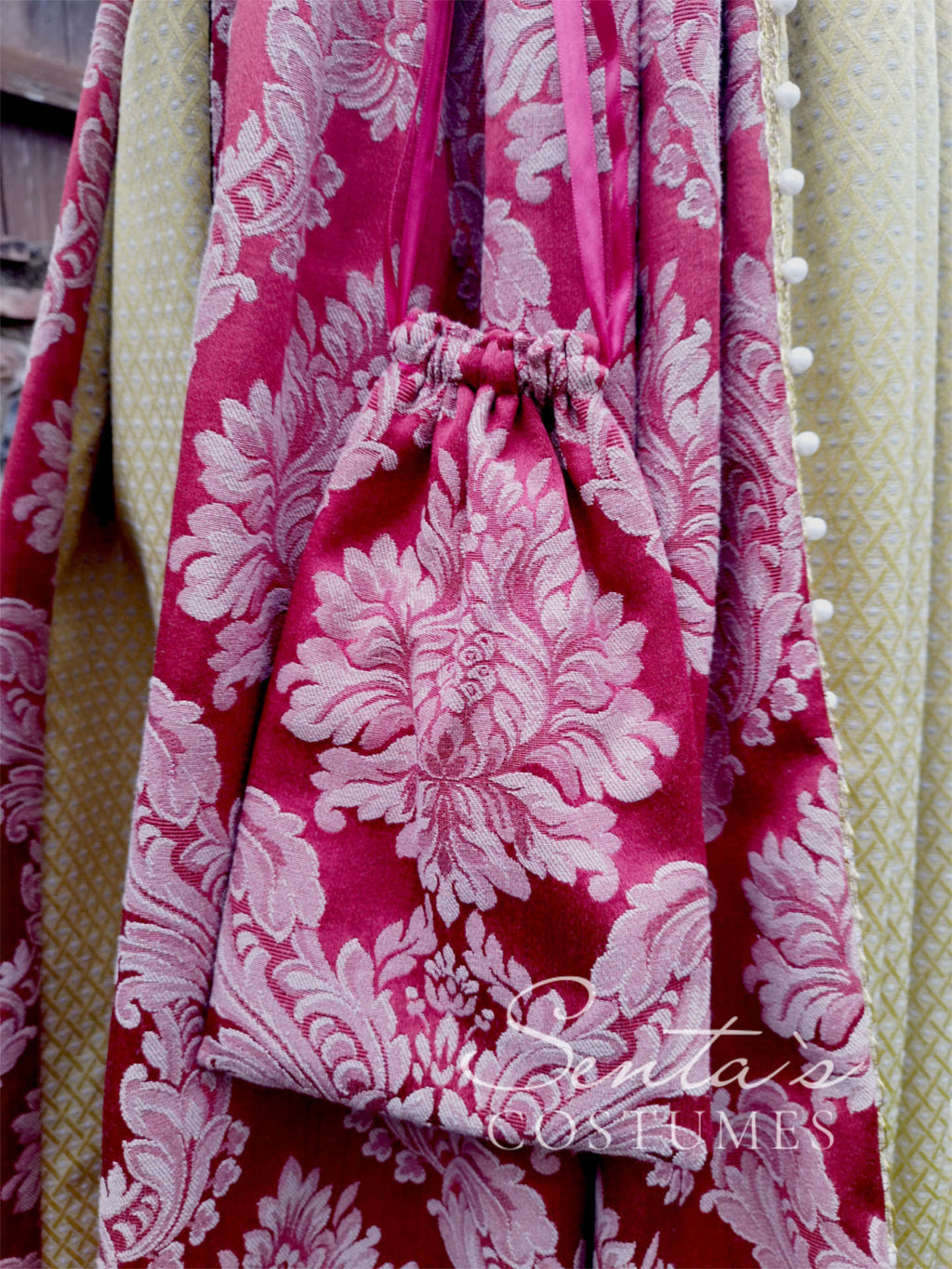 Abito rinascimentale rosso giallo – fatto a mano